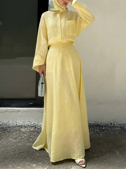 Anaya - 2 Parçalı Keten Set