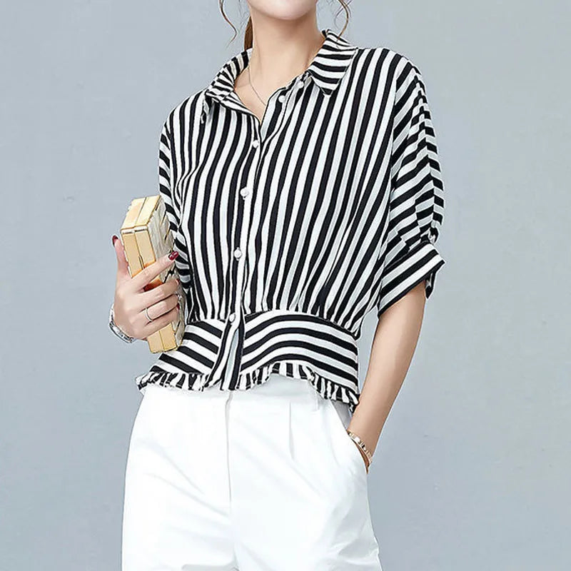 Ansel İtalyan Çizgili Üst